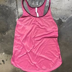 Lululemon singlet size 8 pink/gold NWOT